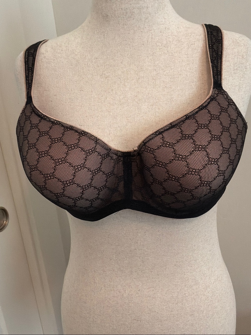 Soma Black Sheer Lace Underwire Bra